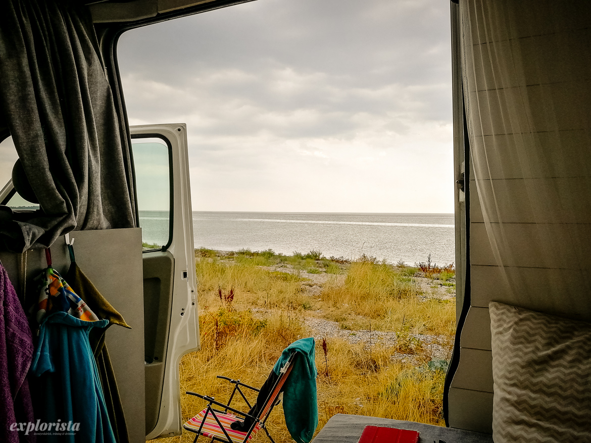 utsikt från campervan