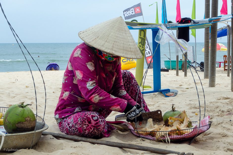 vietnamesisk kvinna strand