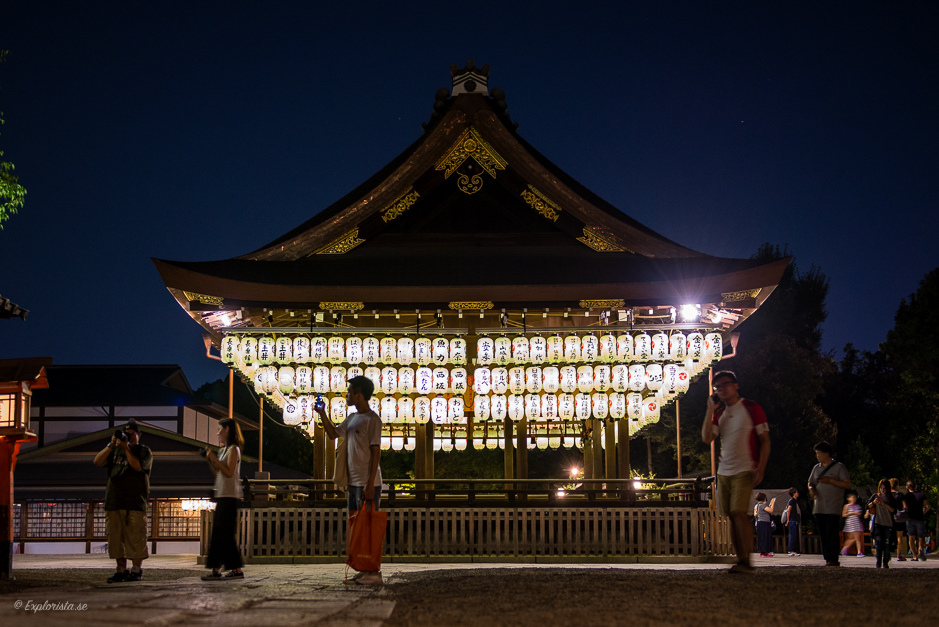 tempel kyoto nattfoto