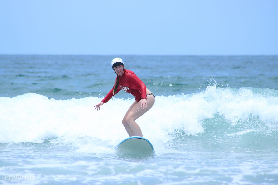 lära sig surfa på bali med lapoint
