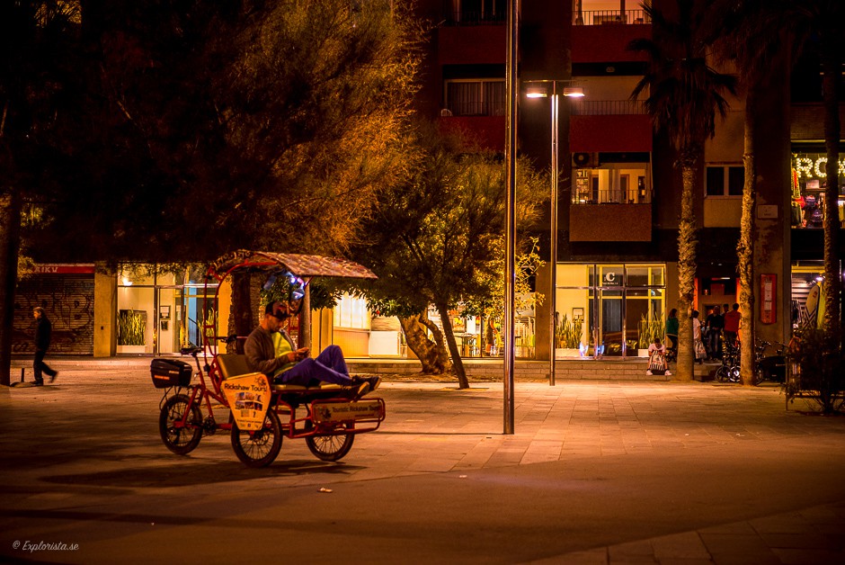 cykeltaxi kväll
