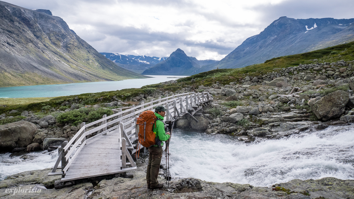 bro över vattendrag i norska fjällen