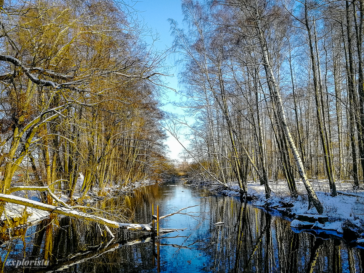 kanal vid rocksjön vinter