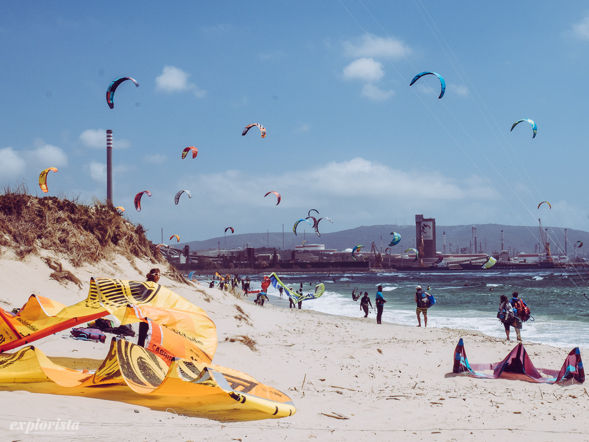 Palmones kitebeach in Algeciras outside Tarifa