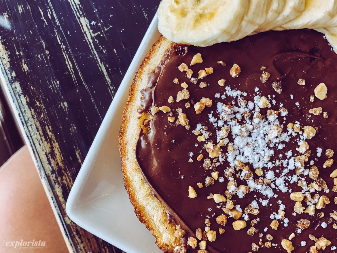 Nutella-pannkaka med banan